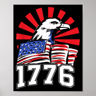 Poster Bandeira Americana dos EUA Dia da Independência 4