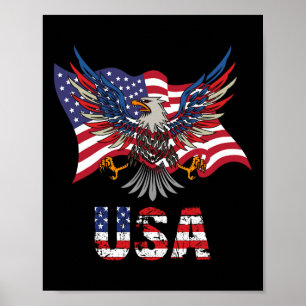 Poster Bandeira Americana Estados Unidos da América 4º