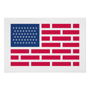 Pôster Bandeira Americana EUA