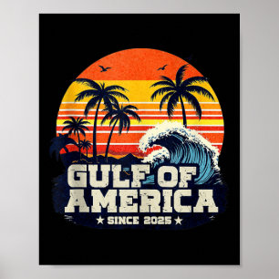 Poster Bandeira Americana G.2025 Do Golfo De Eua