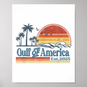 Poster Bandeira Americana G.2025 Do Golfo De Eua