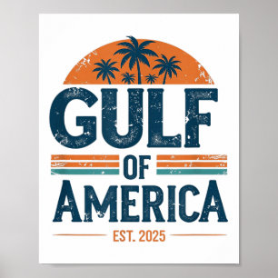 Poster Bandeira Americana G.2025 Do Golfo De Eua