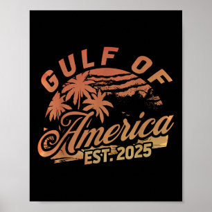 Poster Bandeira Americana G.2025 Do Golfo De Eua