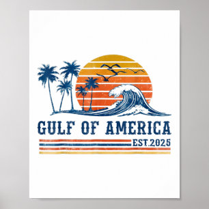 Poster Bandeira Americana G.2025 Do Golfo De Eua