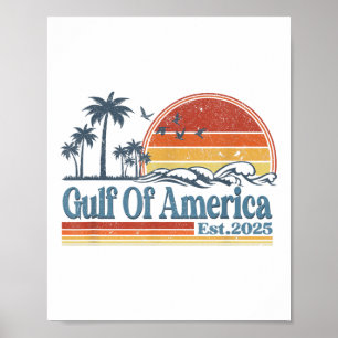 Poster Bandeira Americana G.2025 Do Golfo De Eua