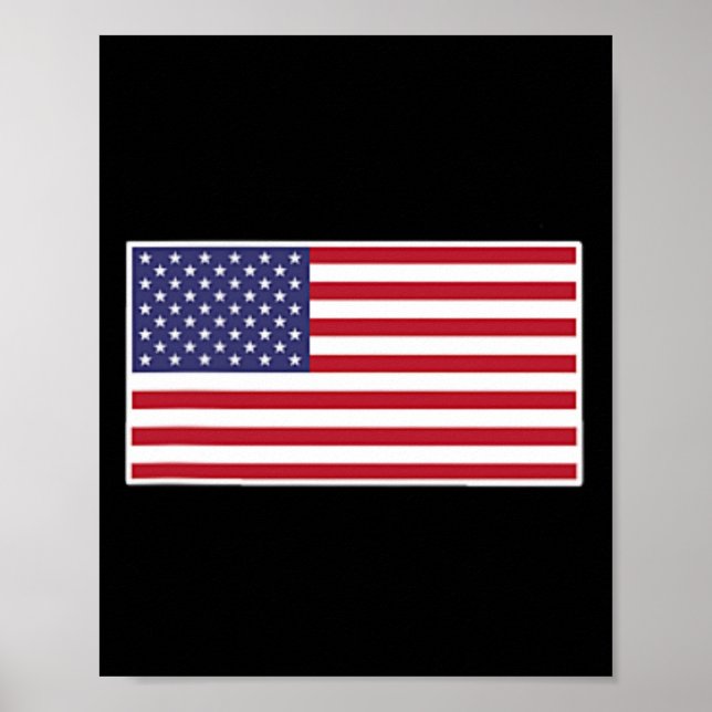 Poster Bandeira Americana Legal Patriótica Eua Bandeiras  (Frente)