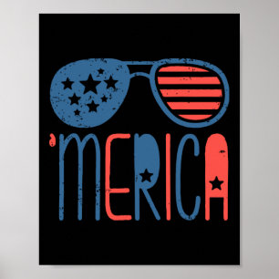 Poster Bandeira Americana Merica Aviadores Infantil 4 Jul
