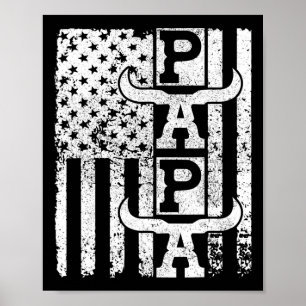 Poster Bandeira Americana Pai Birthday Padre Outdoor Nós
