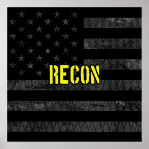 Poster Bandeira Americana Subjugada do Recon