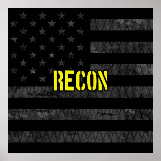 Poster Bandeira Americana Subjugada do Recon (Frente)