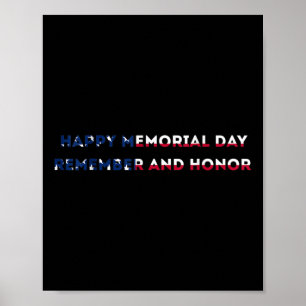 Poster Bandeira Americana Usa Bandeira 4º Dia do Memorial
