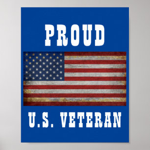 POSTER BANDEIRA AMERICANA VINTAGE PERSONALIZADA