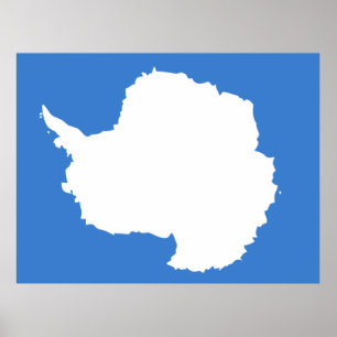 Poster Bandeira Antártica