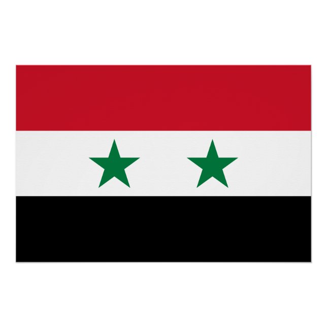 Pôster Bandeira antiga da Síria (Frente)
