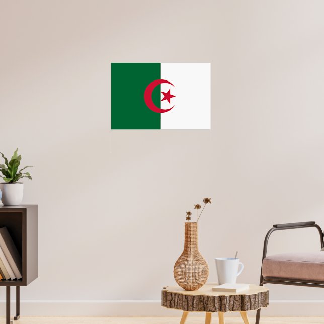 Poster bandeira argelina (Sala de Estar 3)