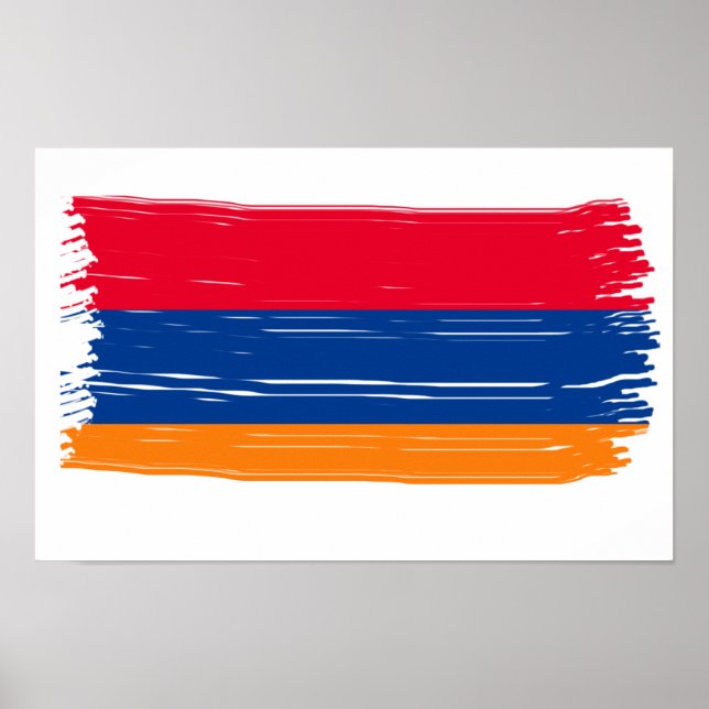 Poster bandeira armênia (Frente)