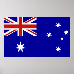 Poster bandeira australiana