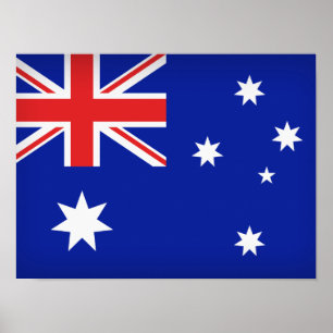 Poster Bandeira australiana