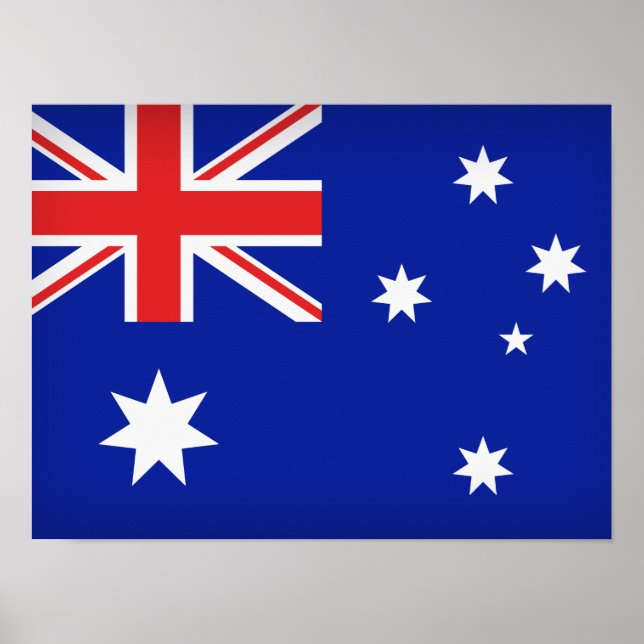 Poster Bandeira australiana (Frente)