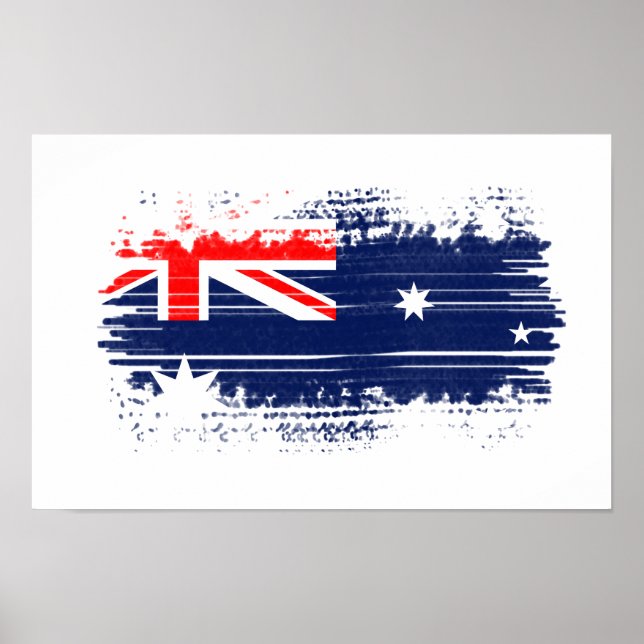 Poster bandeira australiana (Frente)