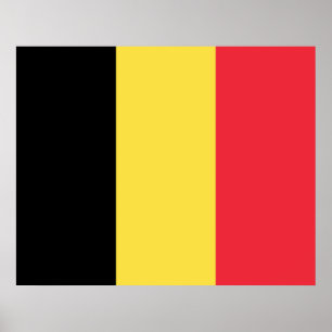 Poster Bandeira belga