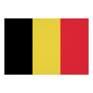 Pôster Bandeira Belga Patriótica