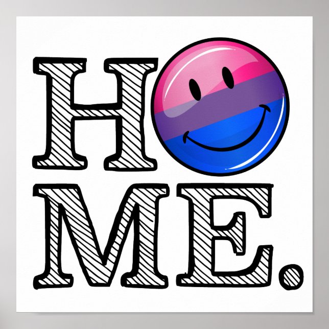 Pôster Bandeira Bi-sexual (Frente)