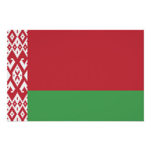 Pôster Bandeira Bielorrussa Patriótica