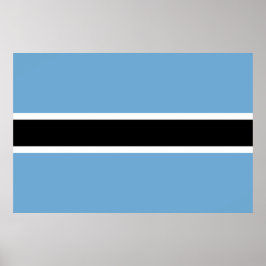 Poster Bandeira Botsuana (Botsuana)