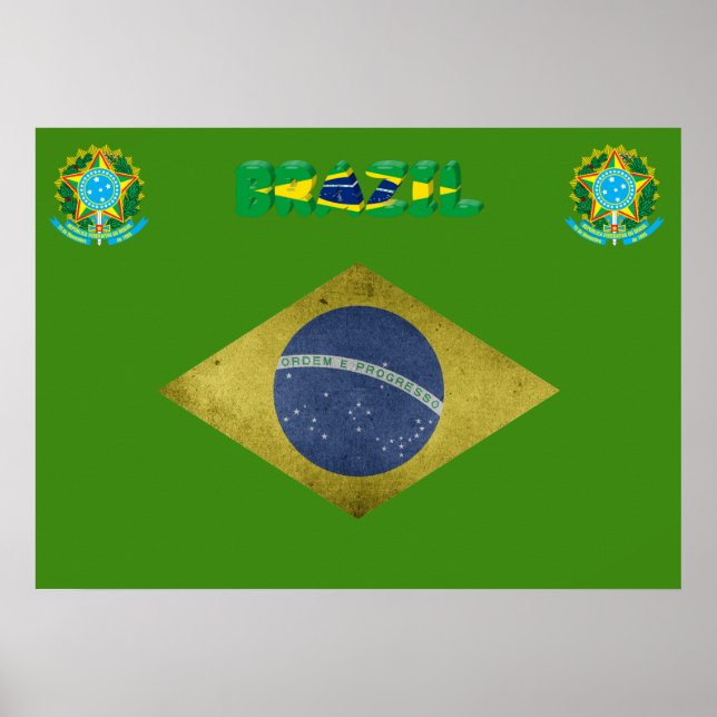 Poster bandeira brasileira (Frente)