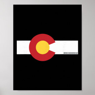 Poster Bandeira Breckenridge Colorado X Co