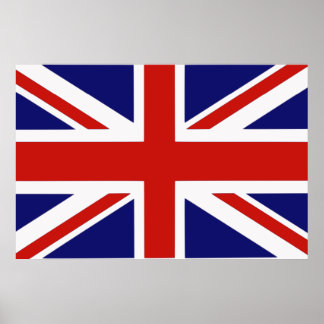 Pôster bandeira britânica