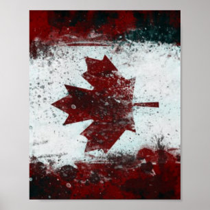 Poster Bandeira canadense
