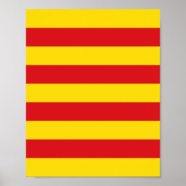 Poster Bandeira Catalã (Frente)