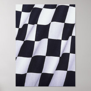 Pôster Bandeira Checkered