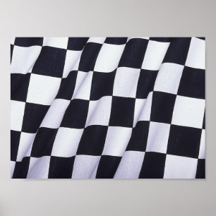 Pôster Bandeira Checkered