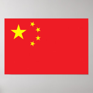 Poster Bandeira Chinesa