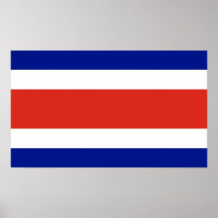 Poster Bandeira Civil da Costa Rica