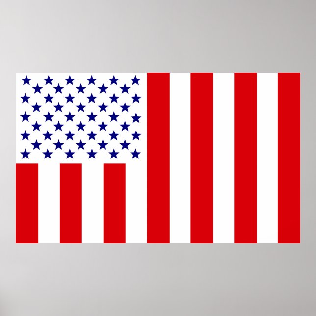 Poster Bandeira Civil dos Estados Unidos da Paz (Frente)