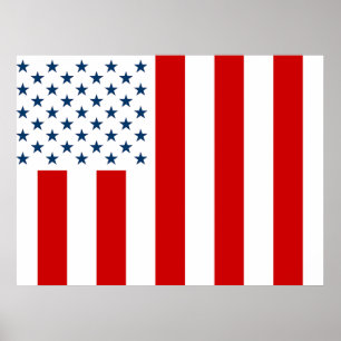 Poster Bandeira Civil dos EUA em Tempo de Paz