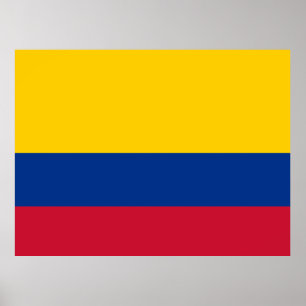 Poster bandeira colombiana