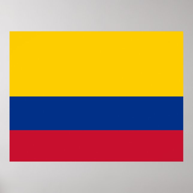 Poster bandeira colombiana (Frente)