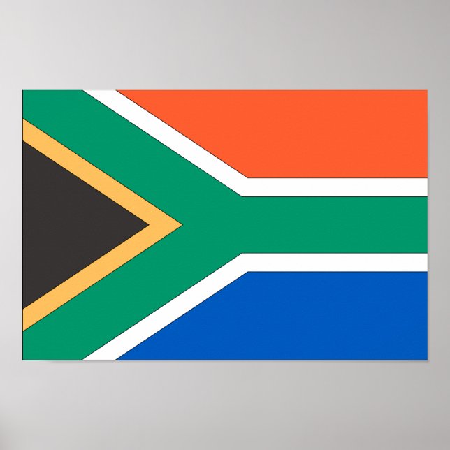 Poster Bandeira da África do Sul (Frente)