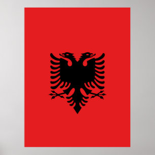 Poster Bandeira da Albânia