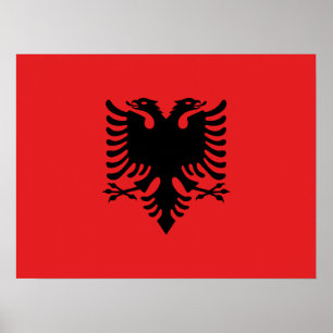 Poster Bandeira da Albânia