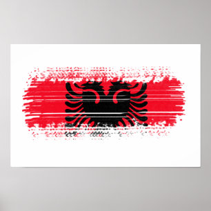 Poster Bandeira da Albânia