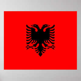 Poster Bandeira da Albânia