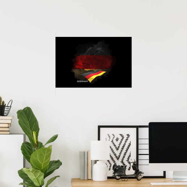 Poster bandeira da Alemanha (Escritório em casa)