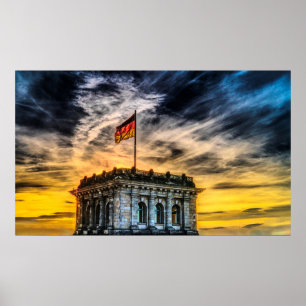 Poster Bandeira da Alemanha