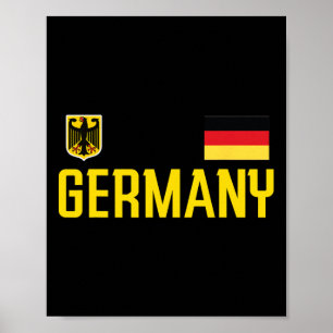 Poster Bandeira da Alemanha Deutschland Futebol Torcedor